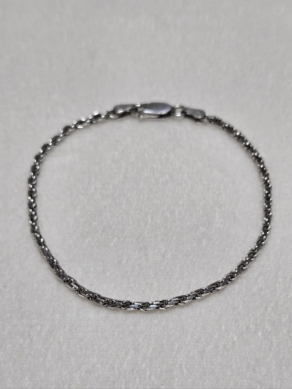 Sterling Silver Rope Bracelet